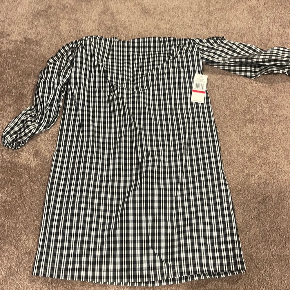Plaid mini dress